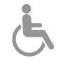 Legend Image for Wheelchair Accessible w/ Roll-In Shower