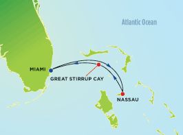 Bahamas: Great Stirrup Cay & Nassau Itinerary Map